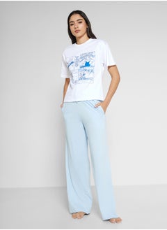 Disney Cindrella Graphic T-Shirt & Pyjama Set  - Image 1