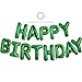 TONIFUL Green Happy Birthday Balloons Banner 16 Inch Mylar Foil Letters Birthday Sign Banner Bunting Reusable for Girls Boys Kids Adults Birthday Decorations and Graduation Party Supplies - Image 3