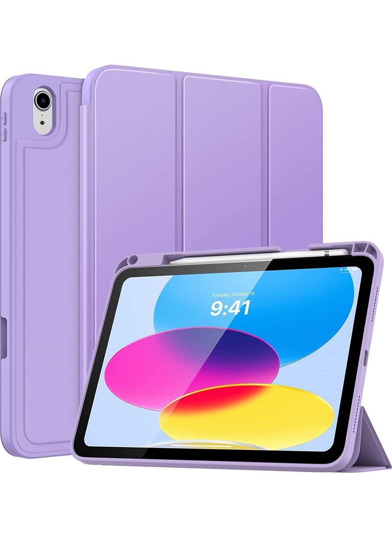 ESR - Apple iPad 10th Generation 10.9 Inch 2022 A2696 A2757 A2577 with Horizontal Stand Sleep Mode Back Silicone Smart Stromix Case + Screen Protector - Smart Charging Compatible - Image 1