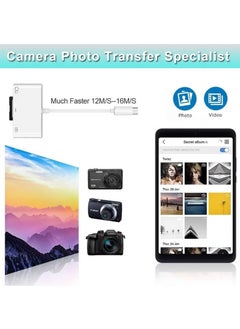 روك بو محول بطاقة SD من USB C إلى SD CF مع فلاش مدمج SD MicroSD CF USB 4 منافذ قارئ بطاقة ذاكرة BnmxTek لهاتف iPhone 15 iPad Mac MacBook Pro/Air/Mini Android والمزيد من أجهزة USB-C/Type C  - Image 5