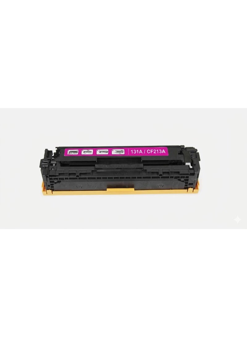 خرطوشة حبر أرجواني (Magenta) عالية الإنتاجية 131A - متوافقة مع طابعات HP Color LaserJet Pro 200 M251dn وPro 200 MFP M276dn وPro 200 MFP M276dw (طراز CF213A أرجواني)