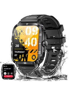 XQOOPS Military Smart Watch for Men 3ATM Waterproof Watch 2.0'' Big Screen Rugged Tactical Smartwatch 430mAh Fitness Tracker with Heart Rate Sleep Monitor Outdoor Pedometer Answer Call for iPhone Android  - Image 1