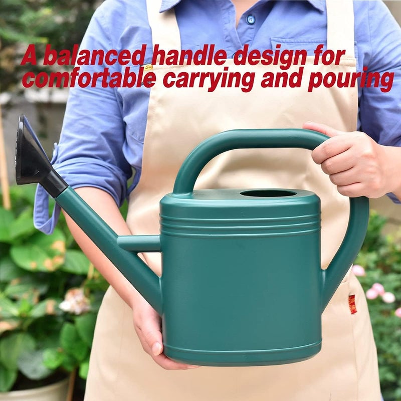 NERUB Watering Can 1 Gallon for Garden, Indoor Plants, Outdoor Plant House Flower, Large Long Spout with Sprinkler Head (Grey) - Image 5