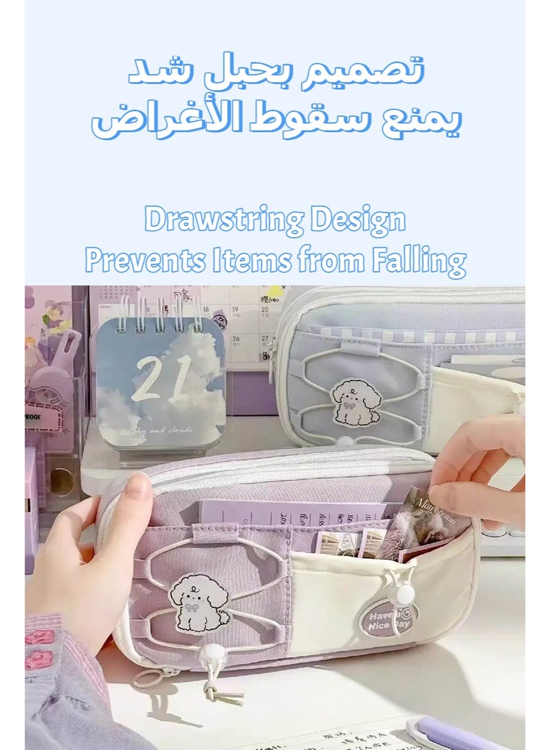 Fashionable Pencil Case, Multi-Compartment Stationery Case, Suitable for Boys and Girls to Store School Supplies - Image 4