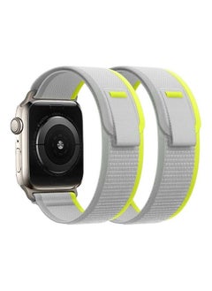2Pack for Apple Watch Trail Band 49mm 45mm 44mm 42mm Nylon Woven Sport Strap for iWatch Series Ultra/8/7/SE/6/5/4/3/2/1