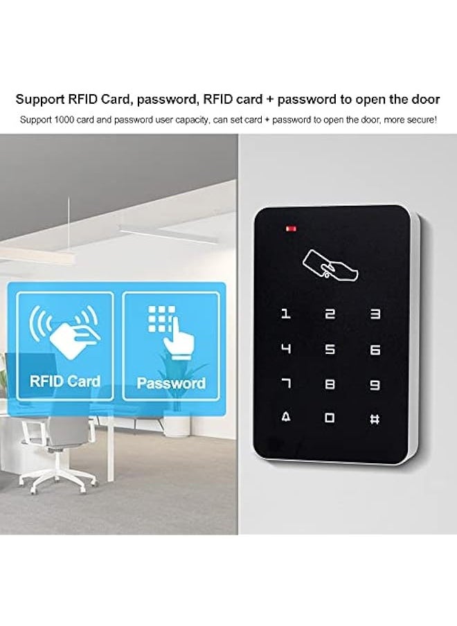 Generic - OBO Hands RFID Standalone Keypad Access Control Card Reader with Digital Keypad+10 EM4100 Tags for Home/Apartment/Factory Secure System (T22) - Image 1