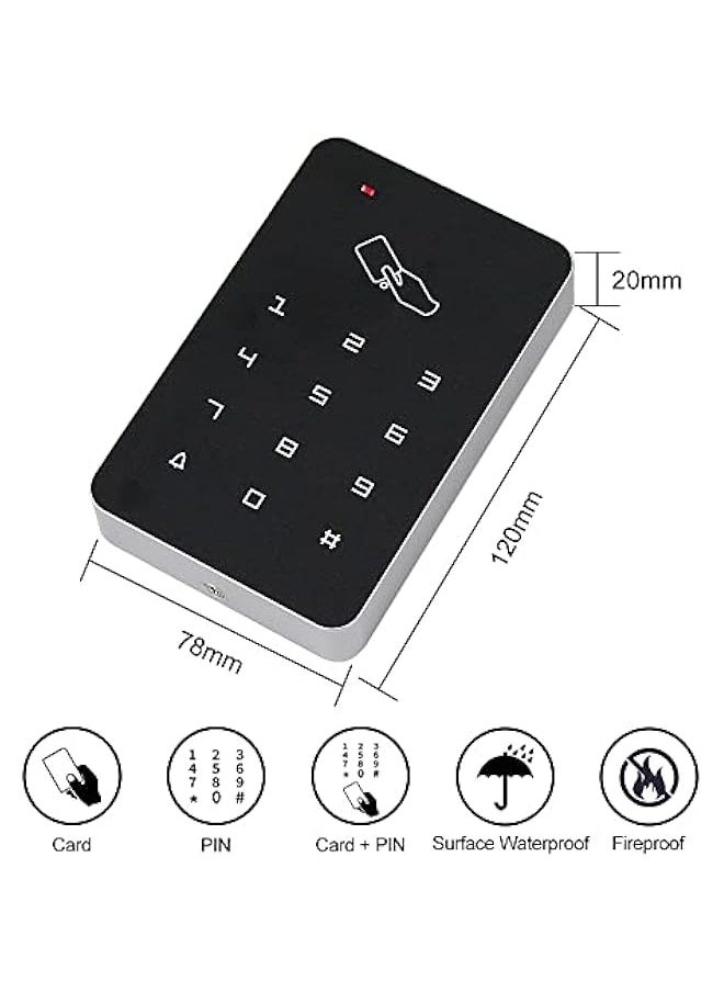 Generic - OBO Hands RFID Standalone Keypad Access Control Card Reader with Digital Keypad+10 EM4100 Tags for Home/Apartment/Factory Secure System (T22) - Image 1