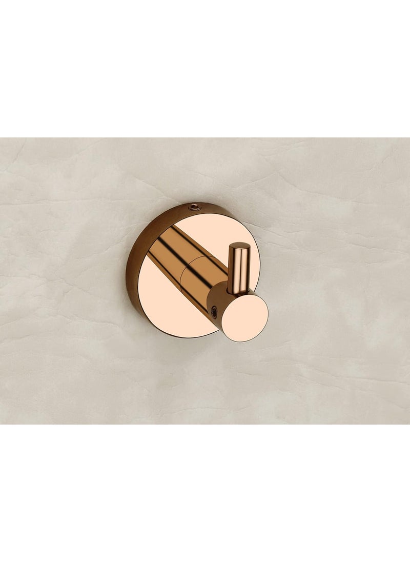 iSTAR iSTAR Adhesive Hooks Heavy Duty Wall Hooks Waterproof Stainless Steel Hooks for Hanging Coat, Hat, Towel Robe Hook Rack Wall Mount- Bathroom and Bedroom (Rose Gold) 