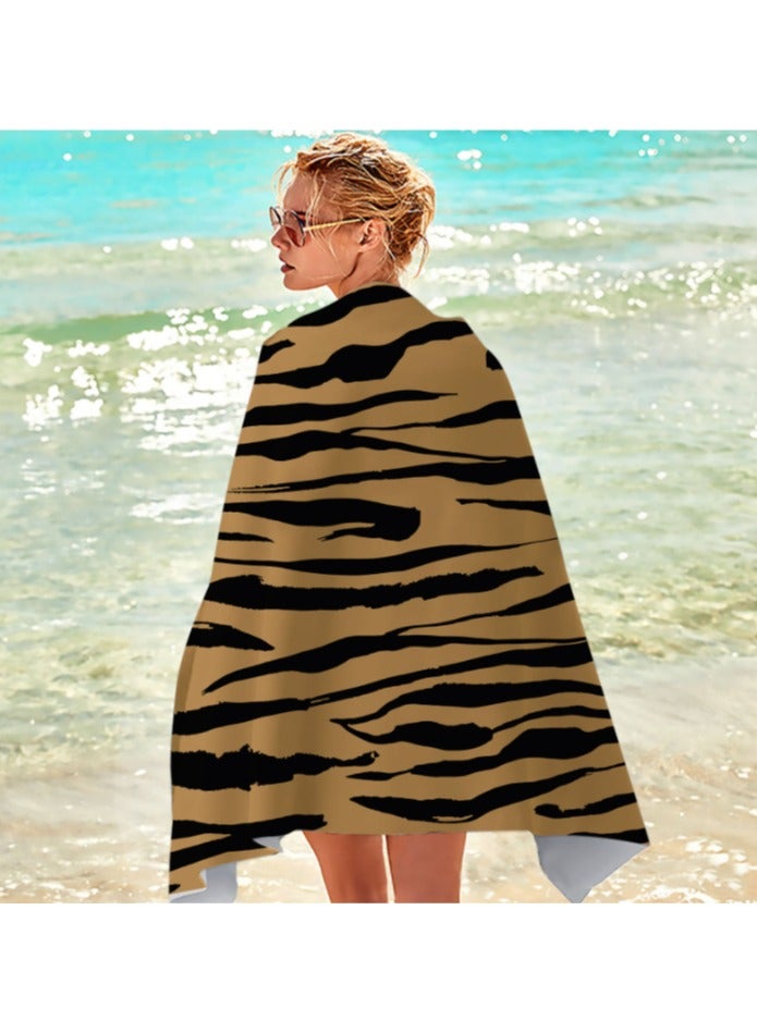 آنا منشفة شاطئ سريعة الجفاف بتقنية 3D من الألياف الدقيقة - Image 4