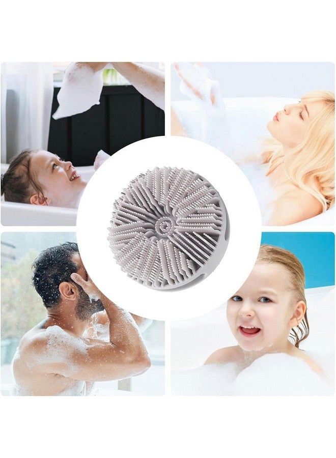 Cozron Cozron Multicolour Silicone Shower Body Brush, Exfoliating Bath Wash Brush, Gentle Exfoliating for Women Men Sensitive Skin, Lightweight - Image 4