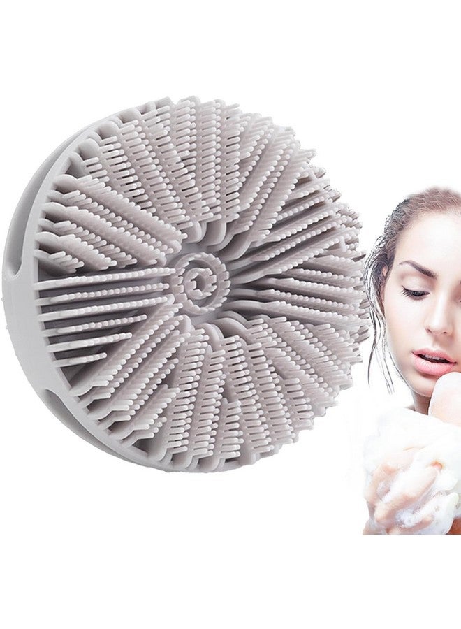Cozron Cozron Multicolour Silicone Shower Body Brush, Exfoliating Bath Wash Brush, Gentle Exfoliating for Women Men Sensitive Skin, Lightweight - Image 1