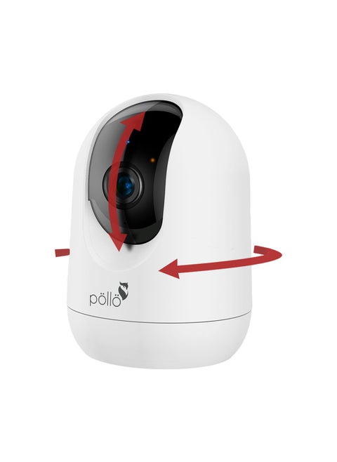 3MP 2K Guardian 360°x Smart Wi-Fi PTZ Security Camera IR Night Vision with 2-Way Audio, Human Tracking, Kids Monitoring, 360 Degree Rotation, Upto 128GB Micro SDCard Supported