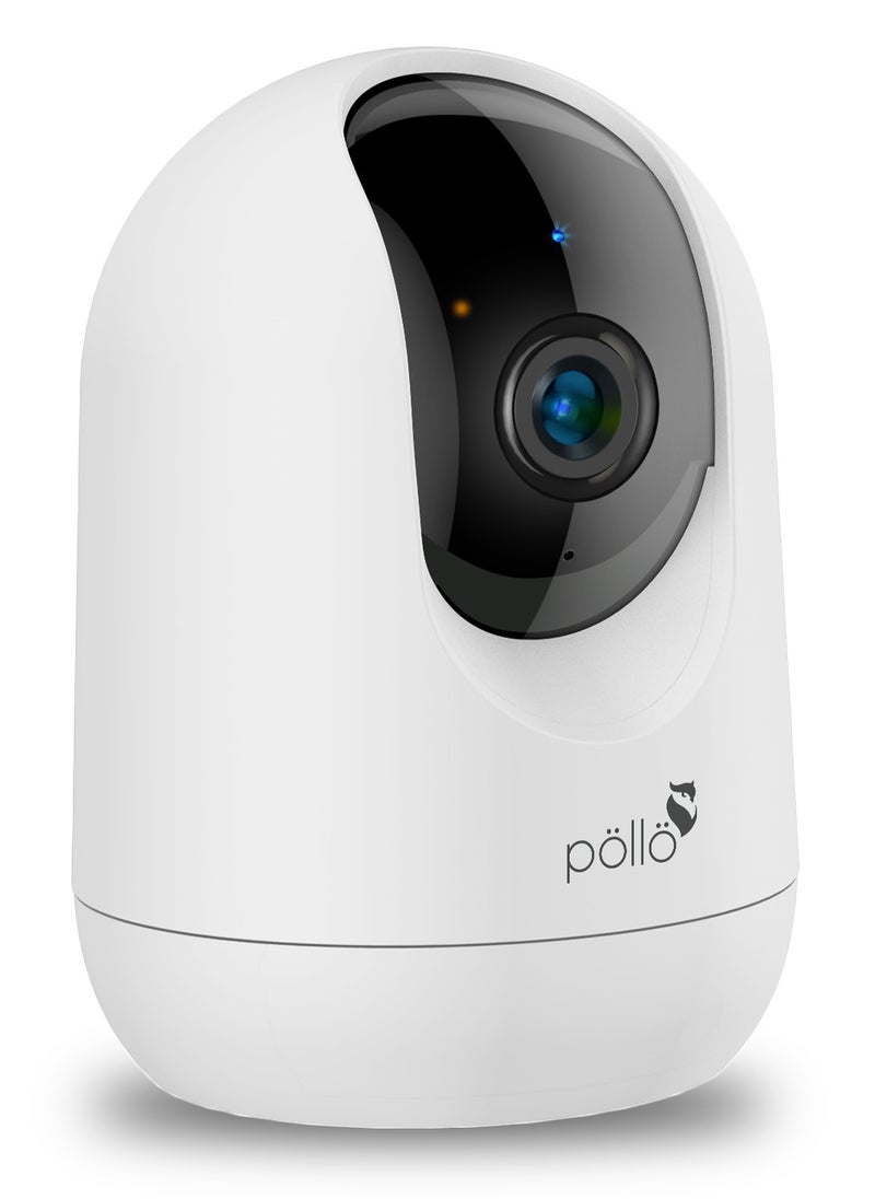 Pollo - 3MP 2K Guardian 360°x Smart Wi-Fi PTZ Security Camera IR Night Vision with 2-Way Audio, Human Tracking, Kids Monitoring, 360 Degree Rotation, Upto 128GB Micro SDCard Supported - Image 1