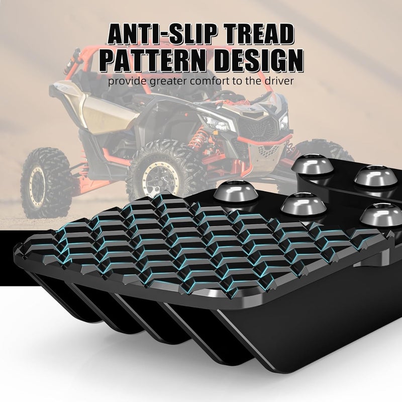 NICECNC Black Aluminum Brake Pedal Extension for Can Am Maverick X3 (2017-2023) - Image 3