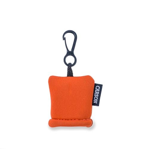 Carson Stuff-It Microfiber Lens Cloth Cleaning System for Eyeglasses, Smartphones, Tablets, Optics Lenses, Cameras and More, 6.25'' x 6.25'' - Orange (SN-40OR) - Image 2