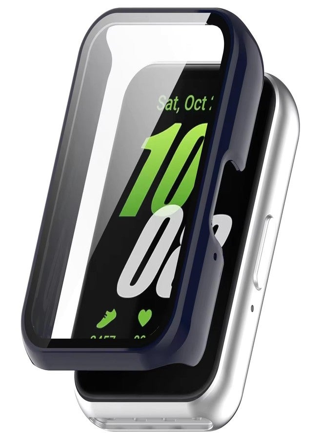 Valente Hard Protective Case for Galaxy Fit 3 - Full Coverage Screen Protector and Shockproof Bumper (Navy Blue) - Image 1