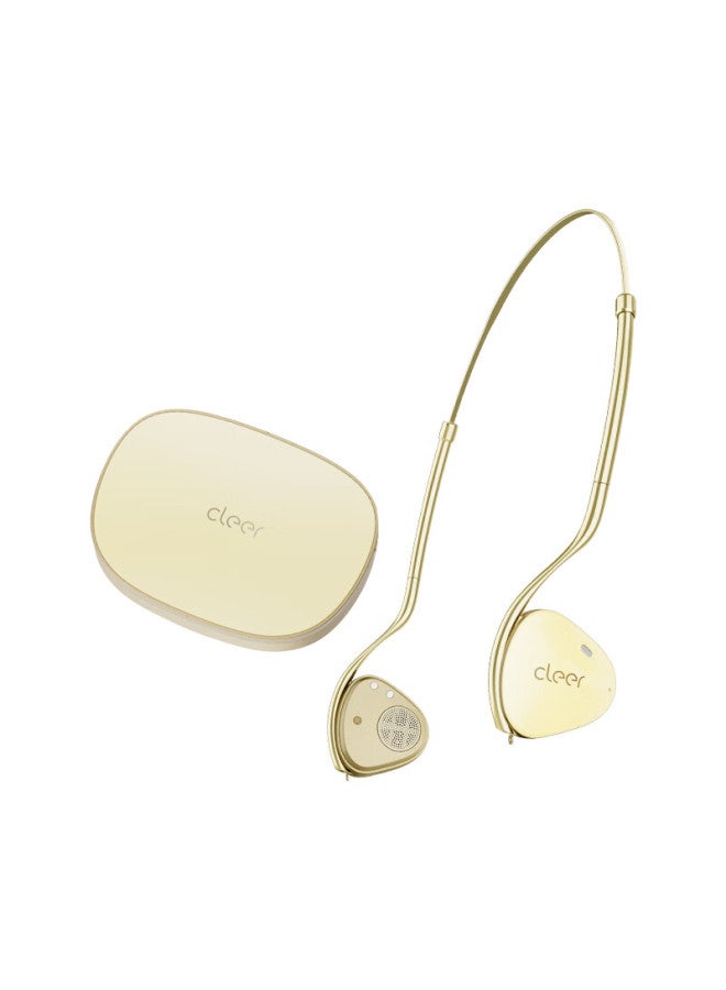 Cleer Clip [ultra-long Battery Life] New Arc Open Smart Wearable Dolby Audio Headphones Ai Bluetooth Earphones Digital Compatible With Huawei Apple Gift Dazzling Gold