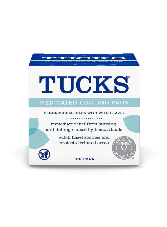 Tucks Medicated Cooling Pads – 100 Count - Image 1
