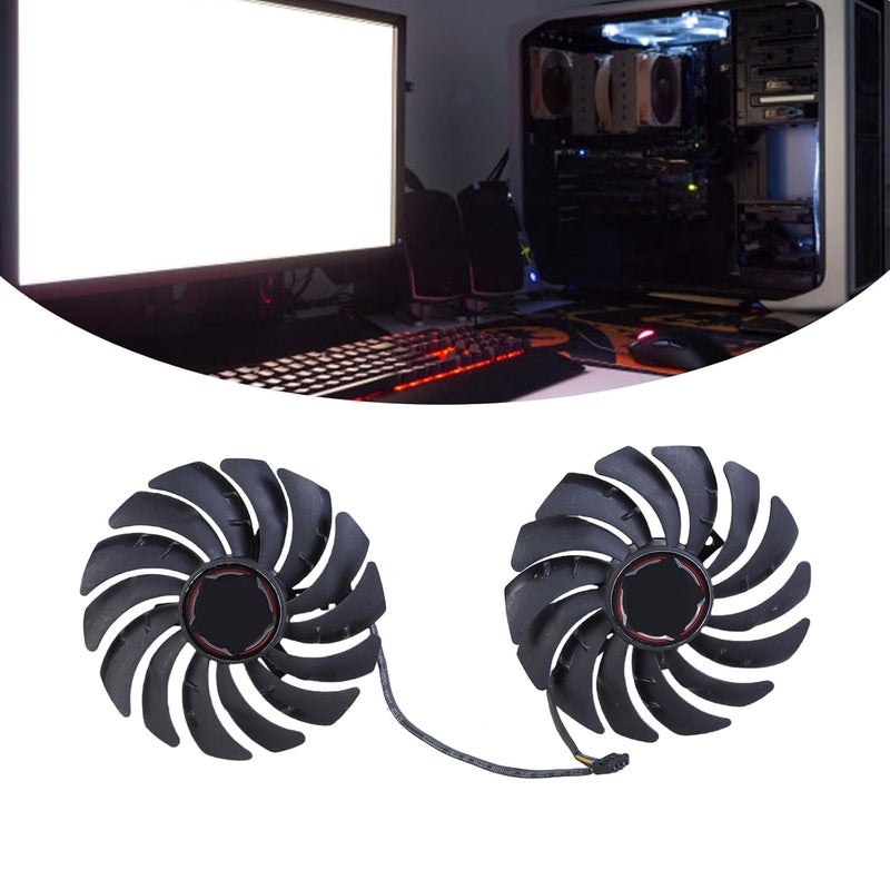 مروحة تبريد GPU مقاس 95 مم عالية الكفاءة لبطاقات الرسومات RTX 2080 و 2080Ti و 2070، مزودة بـ 4 دبابيس، هادئة وسهلة التركيب. - Image 5