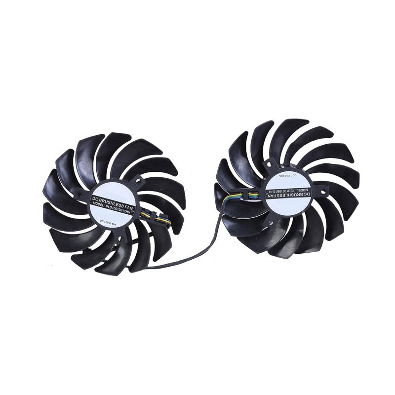مروحة تبريد GPU مقاس 95 مم عالية الكفاءة لبطاقات الرسومات RTX 2080 و 2080Ti و 2070، مزودة بـ 4 دبابيس، هادئة وسهلة التركيب. - Image 4