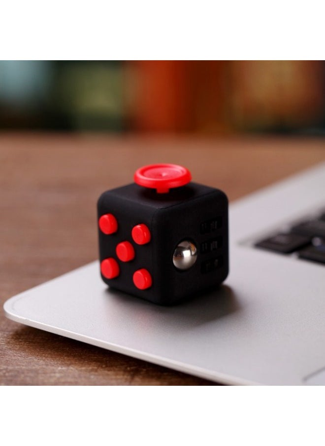 American Fidget Cube Decompression Rubik's Cube Anti-stress Fidgety Dice Diy Educational Creative Toys Gifts-Color:11 Black And Red  - Image 4