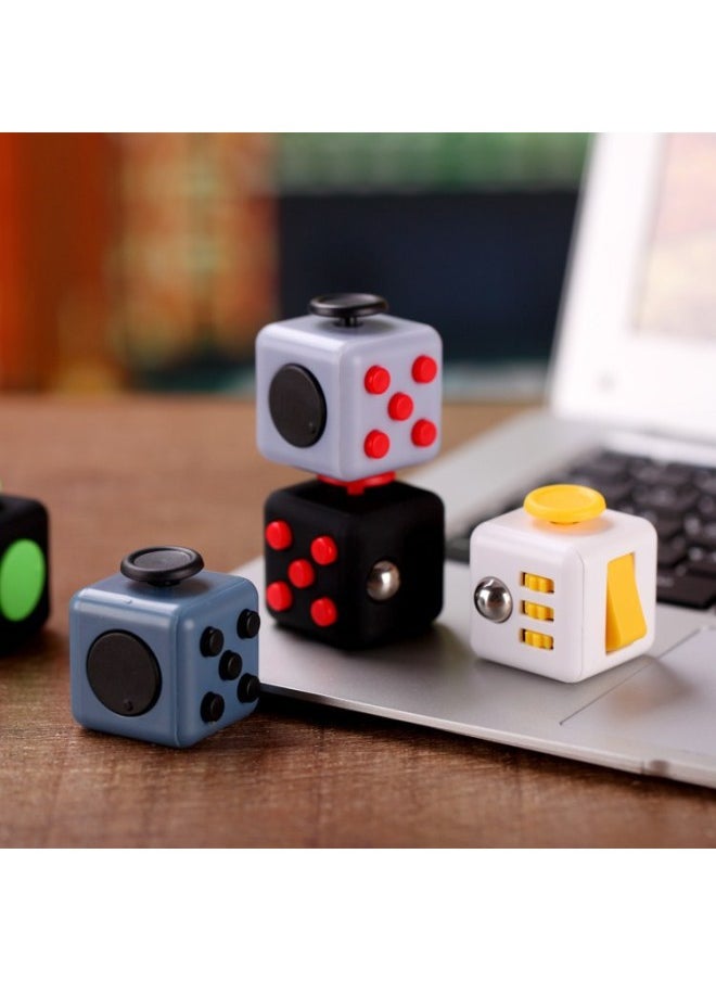 American Fidget Cube Decompression Rubik's Cube Anti-stress Fidgety Dice Diy Educational Creative Toys Gifts-Color:11 Black And Red  - Image 3
