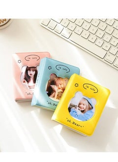 Y&D 3 inch Mini Photo Album Kpop Photocard Binder, Card Id Holder Book with 36 Pockets( Hollow Blue Bear)  - Image 4
