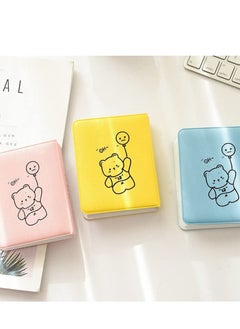 Y&D 3 inch Mini Photo Album Kpop Photocard Binder, Card Id Holder Book with 36 Pockets( Hollow Blue Bear)  - Image 5