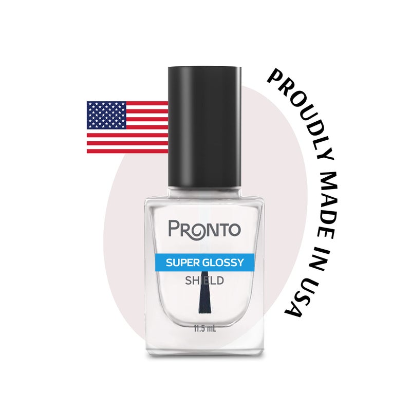 Pronto Super Glossy Shield â€“ Top Coat Sealer, High Shine Finish Nail Polish - Image 3