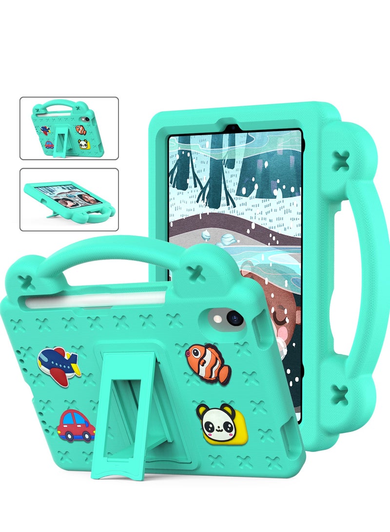 Kids Case Compatible with iPad Mini 6(2021)/Mini 7(2024) 8.3 Inch Heavy Duty EVA Foam Shockproof Cover Kids Proof Case with Stand Pen Slot - Image 1