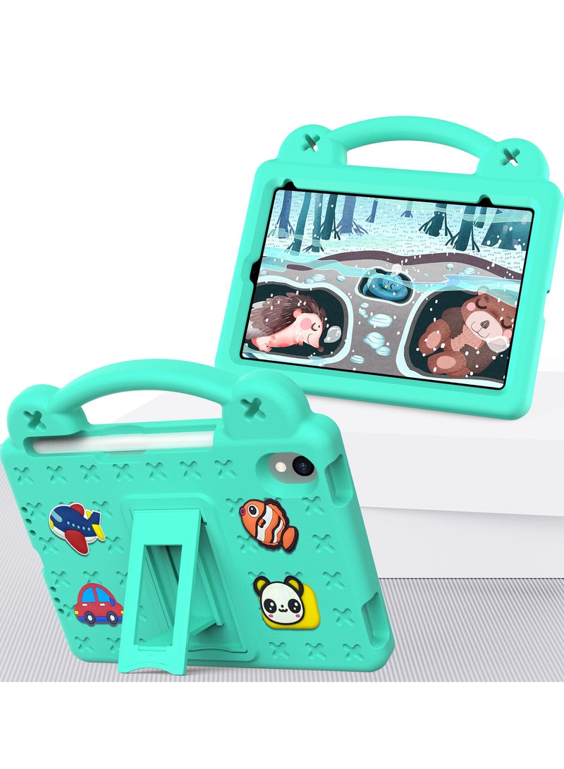 Kids Case Compatible with iPad Mini 6(2021)/Mini 7(2024) 8.3 Inch Heavy Duty EVA Foam Shockproof Cover Kids Proof Case with Stand Pen Slot - Image 4