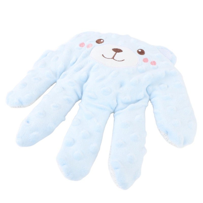 Baby Sleep Palm: Blue Soft Plush Infant Sleep Aid - Unique Hand Shape Design Filled With Semen Cassiae, Machine Washable for Newborn Sleep Training & Parent Child Bonding - Image 4