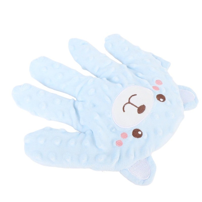 Baby Sleep Palm: Blue Soft Plush Infant Sleep Aid - Unique Hand Shape Design Filled With Semen Cassiae, Machine Washable for Newborn Sleep Training & Parent Child Bonding - Image 2