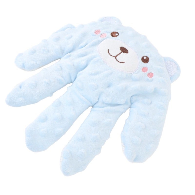 Baby Sleep Palm: Blue Soft Plush Infant Sleep Aid - Unique Hand Shape Design Filled With Semen Cassiae, Machine Washable for Newborn Sleep Training & Parent Child Bonding - Image 5