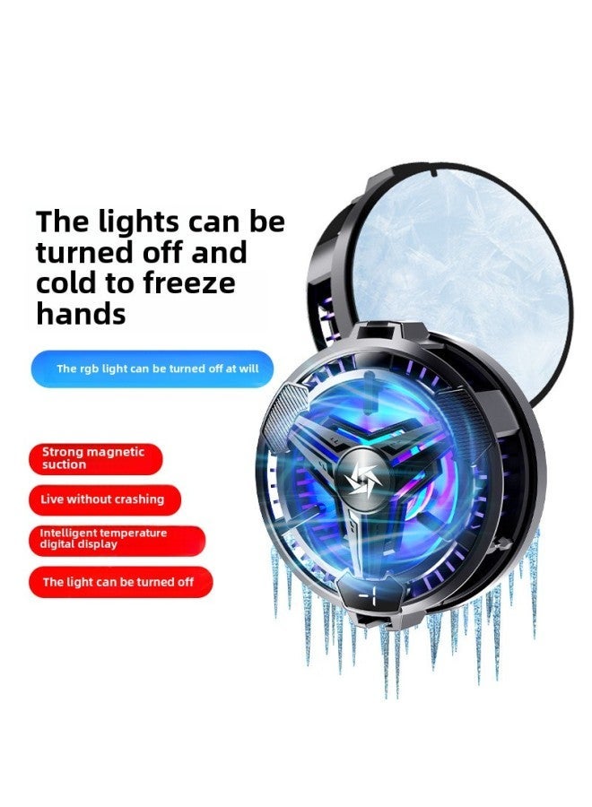 Strict Selection Of SL10 Magnetic Mobile Phone Radiator Semiconductor Game Cooling Artifact For IPhone Android Phone-Colour:Sl10 Black [digital Display Version] - Image 5