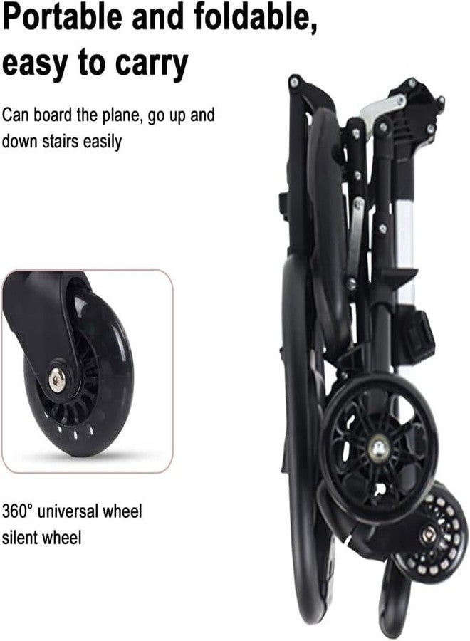 DS ENTERPRISE 3 in 1 Baby Stroller/Pram for 0-4 Yrs Boy & Girl- 5 Point Safety Harness for Newborn & Kids - Adjustable Recline, Footrest, Canopy, Easy One Hand Fold, Cushioned Seat - Ideal Toddler Trolley - Image 4