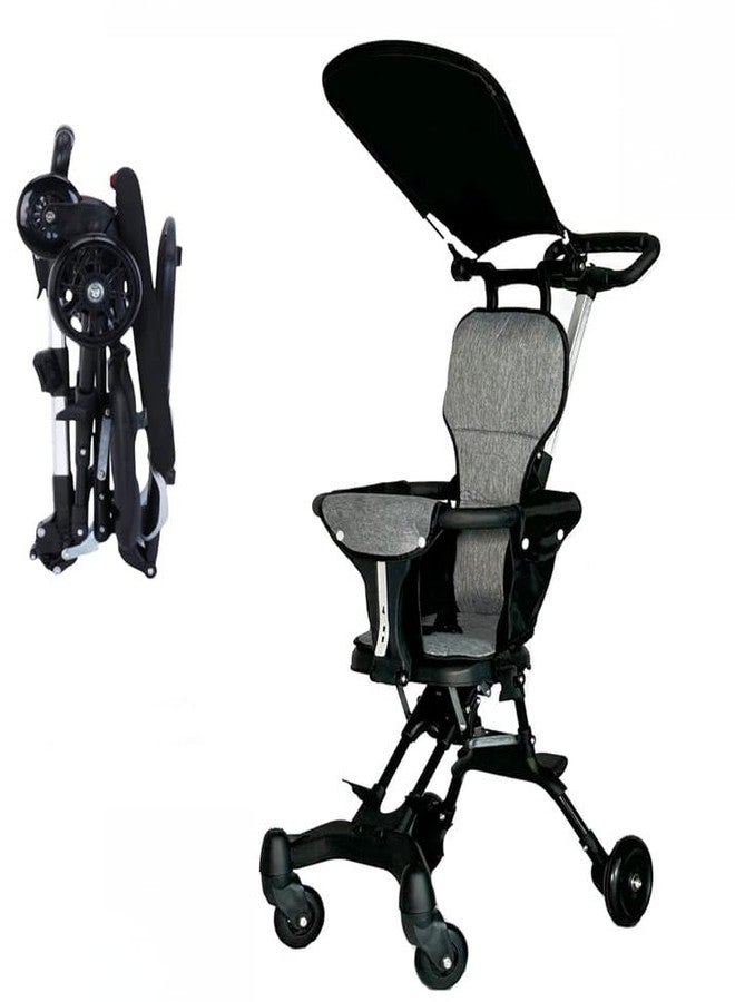 DS ENTERPRISE 3 in 1 Baby Stroller/Pram for 0-4 Yrs Boy & Girl- 5 Point Safety Harness for Newborn & Kids - Adjustable Recline, Footrest, Canopy, Easy One Hand Fold, Cushioned Seat - Ideal Toddler Trolley - Image 1
