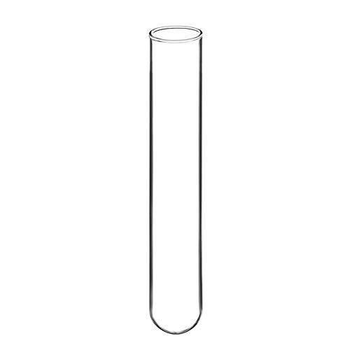StonyLab Borosilicate Glass Round Bottom Test Tubes, 30mm OD X 165mm Length (Pack of 15) - Image 1