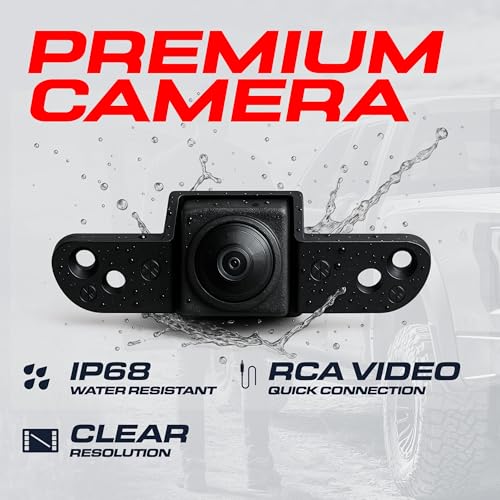 Master Tailgaters Black Tailgate Handle with Backup Camera Replacement for Ford F150, F250, F350, F450, F550 (1997-2007) | IP68 Waterproof | Parking Grid Lines Available | Easy to Install - Image 4