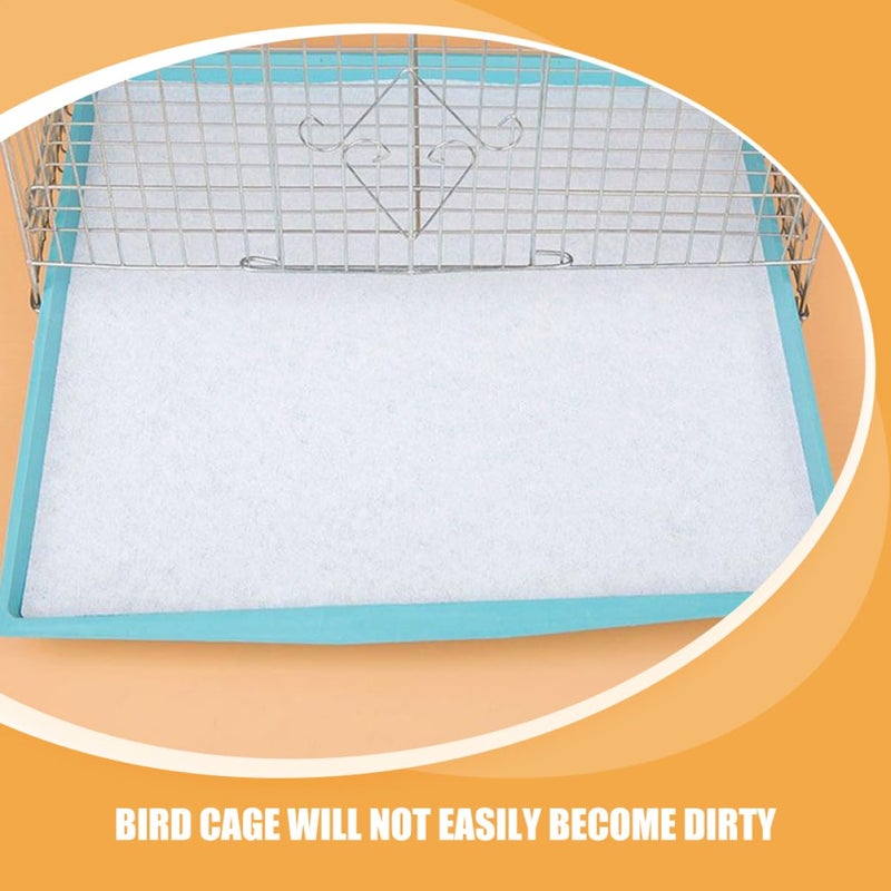 100Pcs Bird Cage Paper Liner Pad Absorbent Bedding Cage Bottom Liners - Image 4