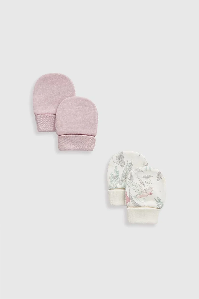 mothercare Enchanted Baby Mitts - 2 Pack