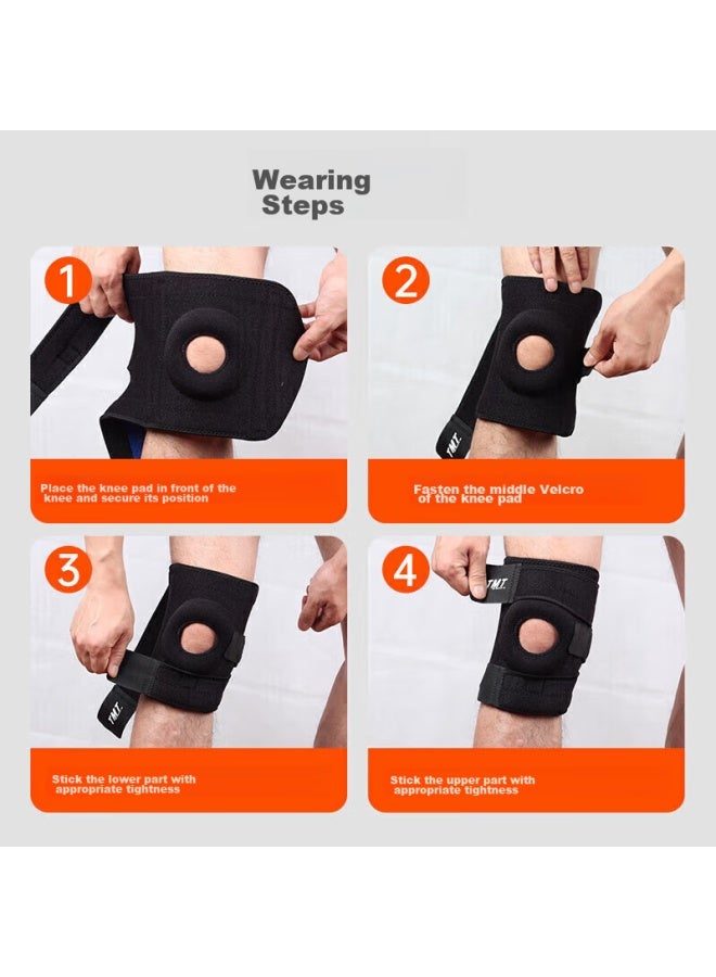 Tmt Knee Brace For Hiking, Climbing, Running, Meniscus Injury Protection, Patella Support, Thin Summer Version - Image 4