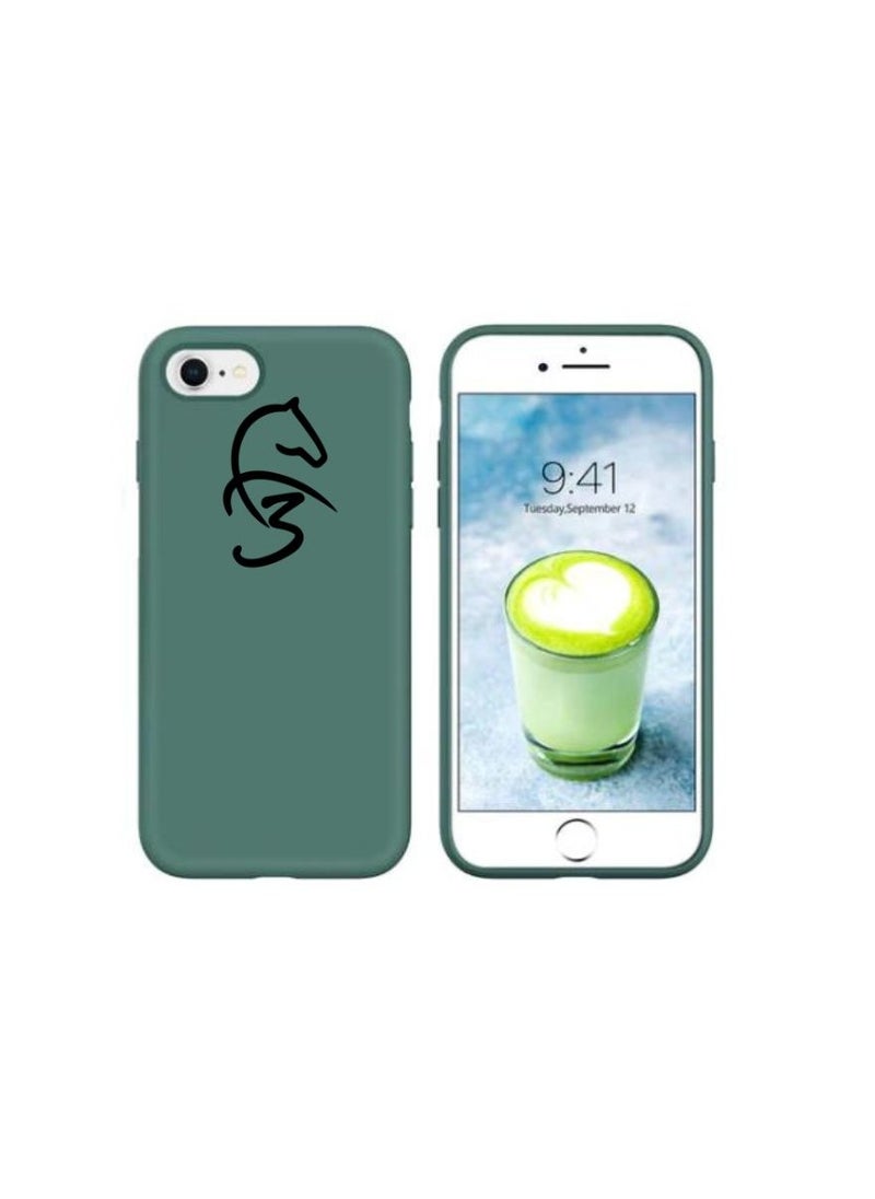 Rock Pow - Silicone Case Cover For Apple iPhone 7/8 Midnight Green - Image 1