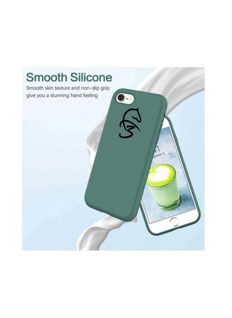 Rock Pow - Silicone Case Cover For Apple iPhone 7/8 Midnight Green - Image 1