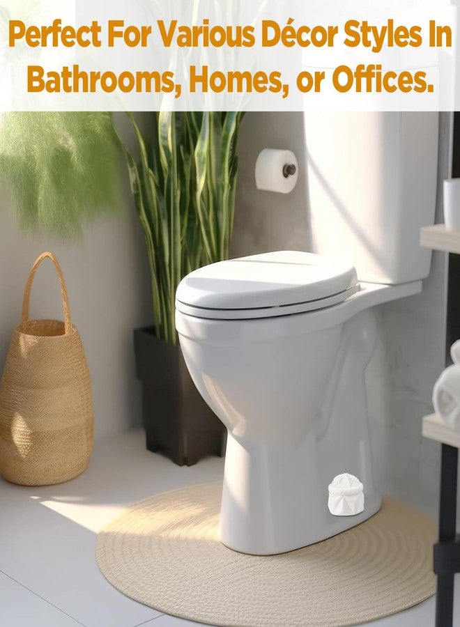 FillTouch 2 Pcs Toilet Bolt Caps, Ceramic Toilet Bolt Covers Decorative Cute Animals Home Bathroom Decor for Easy installation Avoid Rusting(White,Starfish) - Image 5