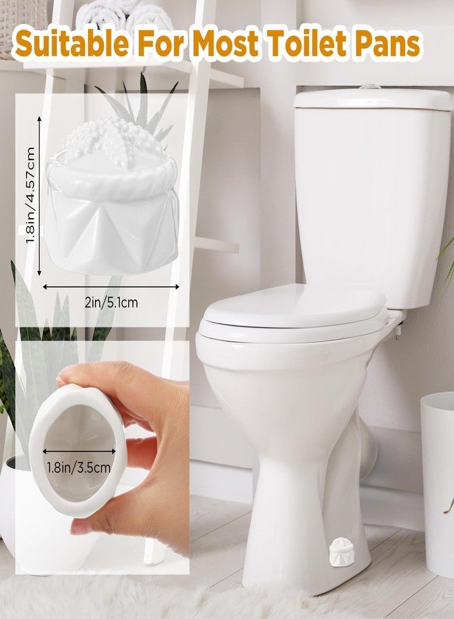FillTouch 2 Pcs Toilet Bolt Caps, Ceramic Toilet Bolt Covers Decorative Cute Animals Home Bathroom Decor for Easy installation Avoid Rusting(White,Starfish) - Image 3