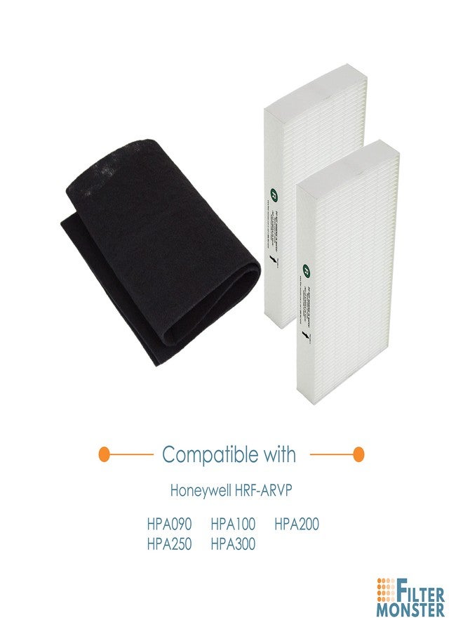 Filter-Monster.com Filter-MonsterReplacement Filter Value Combo Pack Compatible with Honeywell HRF-ARVP for HPA090, HPA100, HPA200, HPA250, HPA300 Air Purifier Series - Image 4