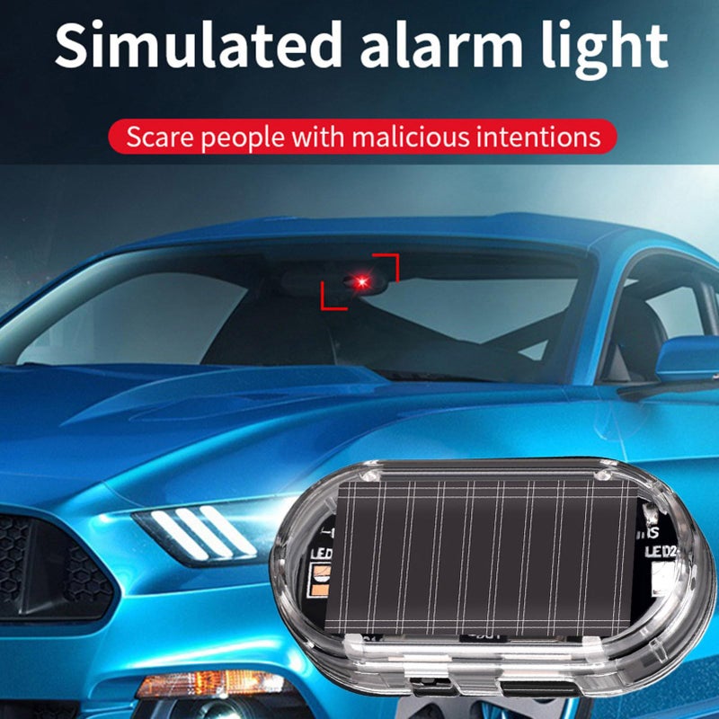 Solar Anti Theft Car Warning Light Flashing Red Led Lamp Vehicle Truck Security - Image 3