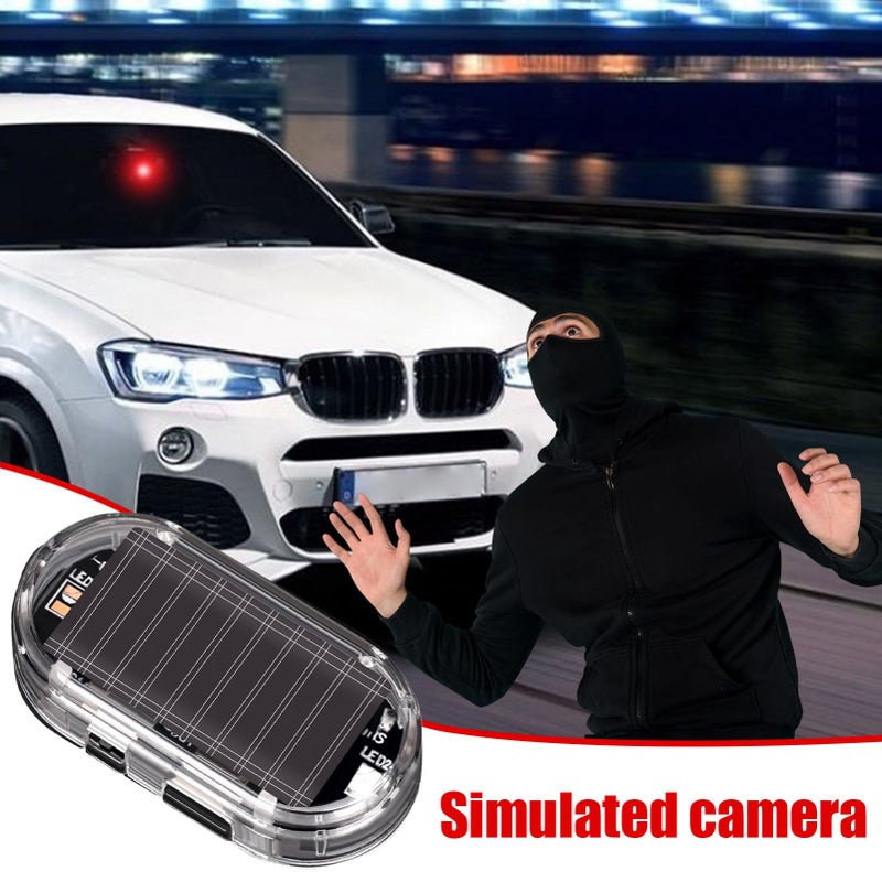 Solar Anti Theft Car Warning Light Flashing Red Led Lamp Vehicle Truck Security - Image 4
