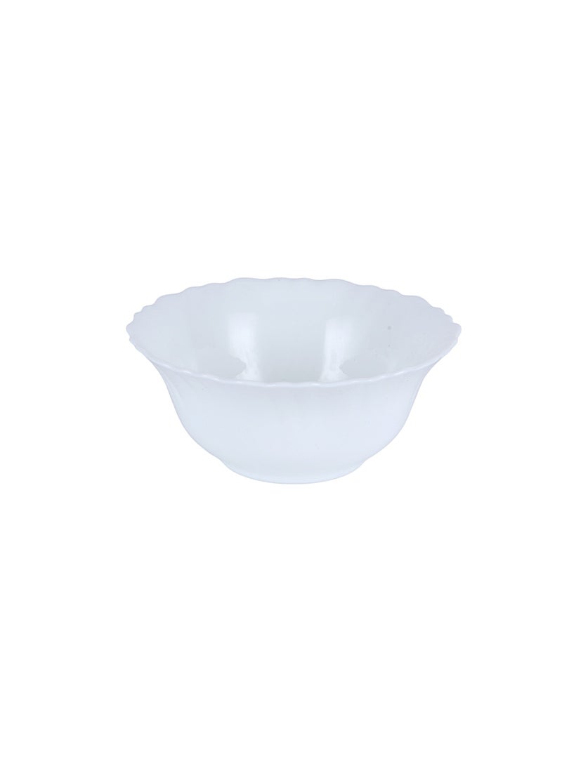Royalford 18 Piece Classic Opalware Dinner Set- RF12398/ Includes Dinner, Deep and Dessert Plates and Serving Bowls/ Dishwasher-Safe, Freezer and Microwave Safe White - Image 3